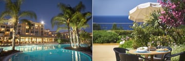 The pool and al fresco dining at Porto Mare