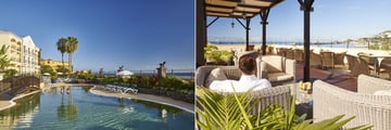 Pool and tooftop terrace at Porto Santa Maria