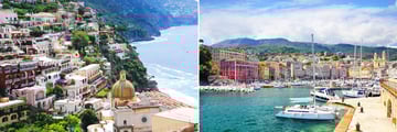 Positano, Amalfi Coast and Corsica, France