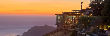 Exterior of Cliff Restaurant at Post Ranch Inn