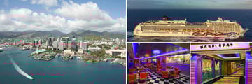 Honolulu Skyline & Pride of America Cruise Ship