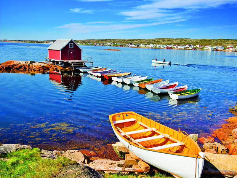Punt boats on Fogo Island