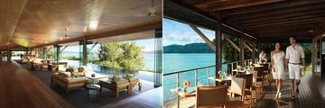Qualia, Hamilton Island, Long Pavilion Restaurant and Pebble Beach Restaurant