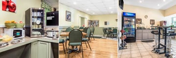 Breakfast Area, Breakfast Dining Area and Vending Area at Port Inn Bar Harbor