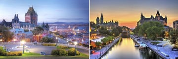 Scenery in Quebec City & Ottawa