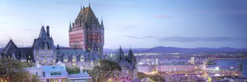 Quebec City at sunset