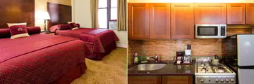 One Bedroom Apartment with Two Queen Beds and Standard Kitchenette at Radio City Apartments