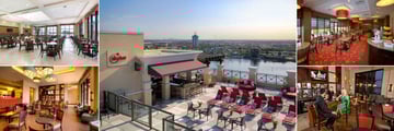 Ramada Plaza Resort & Suites International Drive, Ground Floor Breakfast Area - Lake View, Sky Bar & Lounge, 2nd Floor Breakfast Area, Ground Floor Bar and Ground Floor Bar and Seating Area