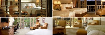 Rancho Bernardo Inn Golf Resort & Spa, (clockwise from top left): Deluxe Resort King, Premier Resort Double Queen Golf or Spa View, Premier Resort King Golf or Spa View and Superior Resort Spa View