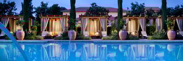 Spa Pool Cabanas at Night at Rancho Bernardo Inn Golf Resort & Spa 