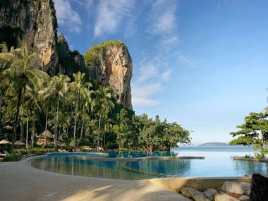 Rayavadee swimming pool and view