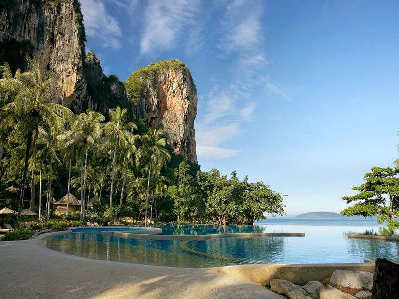 Rayavadee swimming pool and view