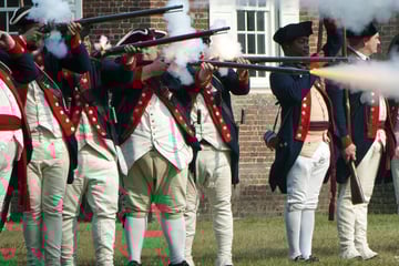 Colonial reenactment in Williamsburg, Virginia