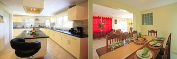 Residence du Cap, Kitchen and Dining Room