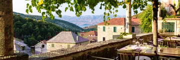 Dining on Brac Island, Croatia