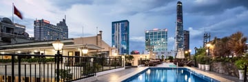 Rex Hotel Saigon, Rooftop Pool and Views of City Skyline