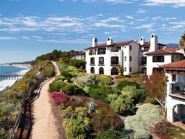 The coastline at Ritz Carlton Bacara, Santa Barbara
