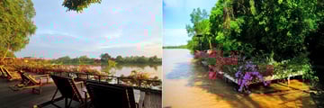 Riverfront Deck and Jetty Deck Abai Jungle Lodge 