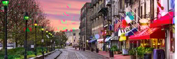 River Street in Savannah, Georgia
