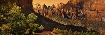A road to Zion National Park