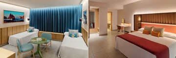Junior Suite kid's bedroom, and Superior Suite at Roca Nivaria Gran Hotel