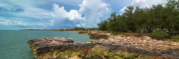 Rocky coastline in Darwin, Northern Territory