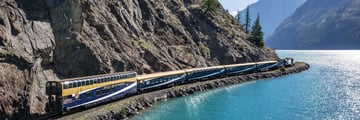 Rocky Mountain travelling past Seton Lake