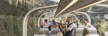 Rocky Mountaineer in Gold Leaf service