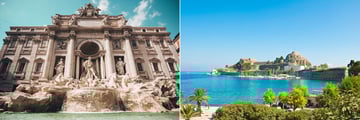 Rome and Corfu
