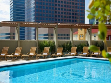 Rooftop pool at Sheraton New Orleans