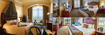 Presidential King Bedroom, King Guest Room and Petitie Suite Bedroom at Rosen Shingle Creek