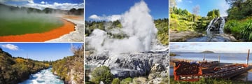 Scenery in and around Rotorua, North Island
