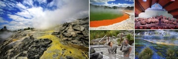 Scenery and activities in Rotorua