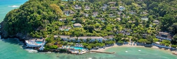 Round Hill Hotel and Villas aerial view