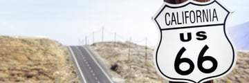 Route 66 sign, California