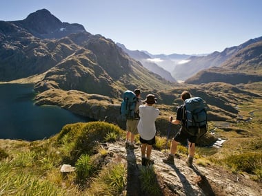 Walking Routeburn Track, Fiordland National Park