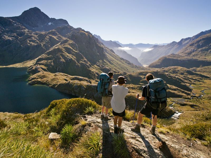 Walking Routeburn Track, Fiordland National Park