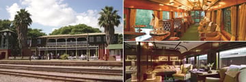 Rovos Rail station and interiors