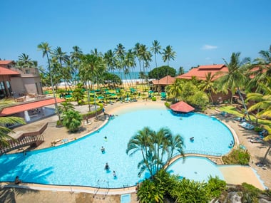 Aerial view of pool