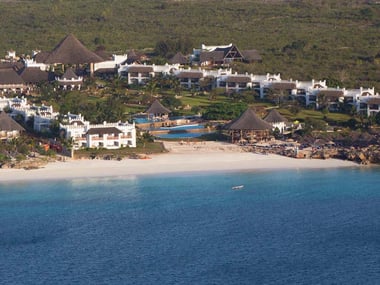 Royal Zanzibar Beach, aerial view