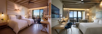 Saadiyat Rotana Resort & Villas, Deluxe Twin Room and Premium King Sea View Room