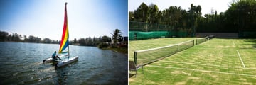 Sailing and tennis courts at SAii Laguna Phuket