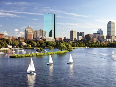Sail boats in Boston