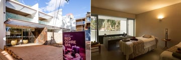 Sails in the Desert, Red Ochre Spa Entrance and Treatment Room