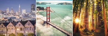 San Francisco, Golden Gate Bridge & Redwood National Park