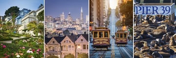 Lombard Street, Cable Car and Pier 39, San Francisco