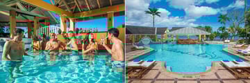 Sandals Negril Beach Resort & Spa, Swim-Up Bar and Main Pool