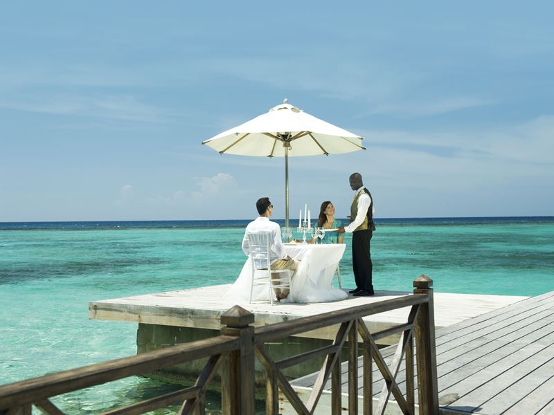 Sandals Royal Plantation Butler Service on the pier