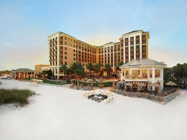 Sandpearl Resort from the beach