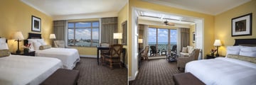 Sandpearl Resort, City View Two Queen Room and Gulf Front Junior King Suite